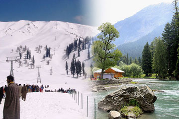 Jammu – Srinagar-Sonmarg-Pahalgam-Gulmarg Tour